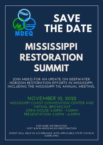 Save the Date for our 2022 Restoration Summit on Thursday, November 10, 2022