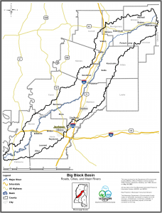 big black river basin map