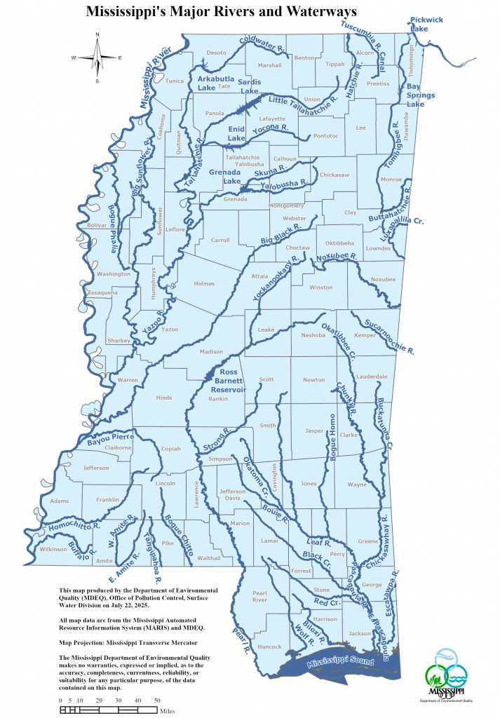 major rivers in mississippi